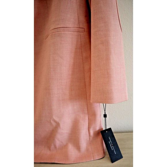 Tommy Hilfiger H31JV904 Women's Sz 12 Misty Rose Pink Single Button Blazer - Picture 6 of 11